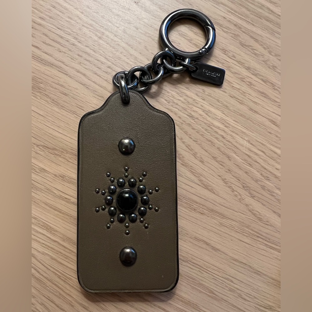 Coach Western Rivets Hangtag Keyring